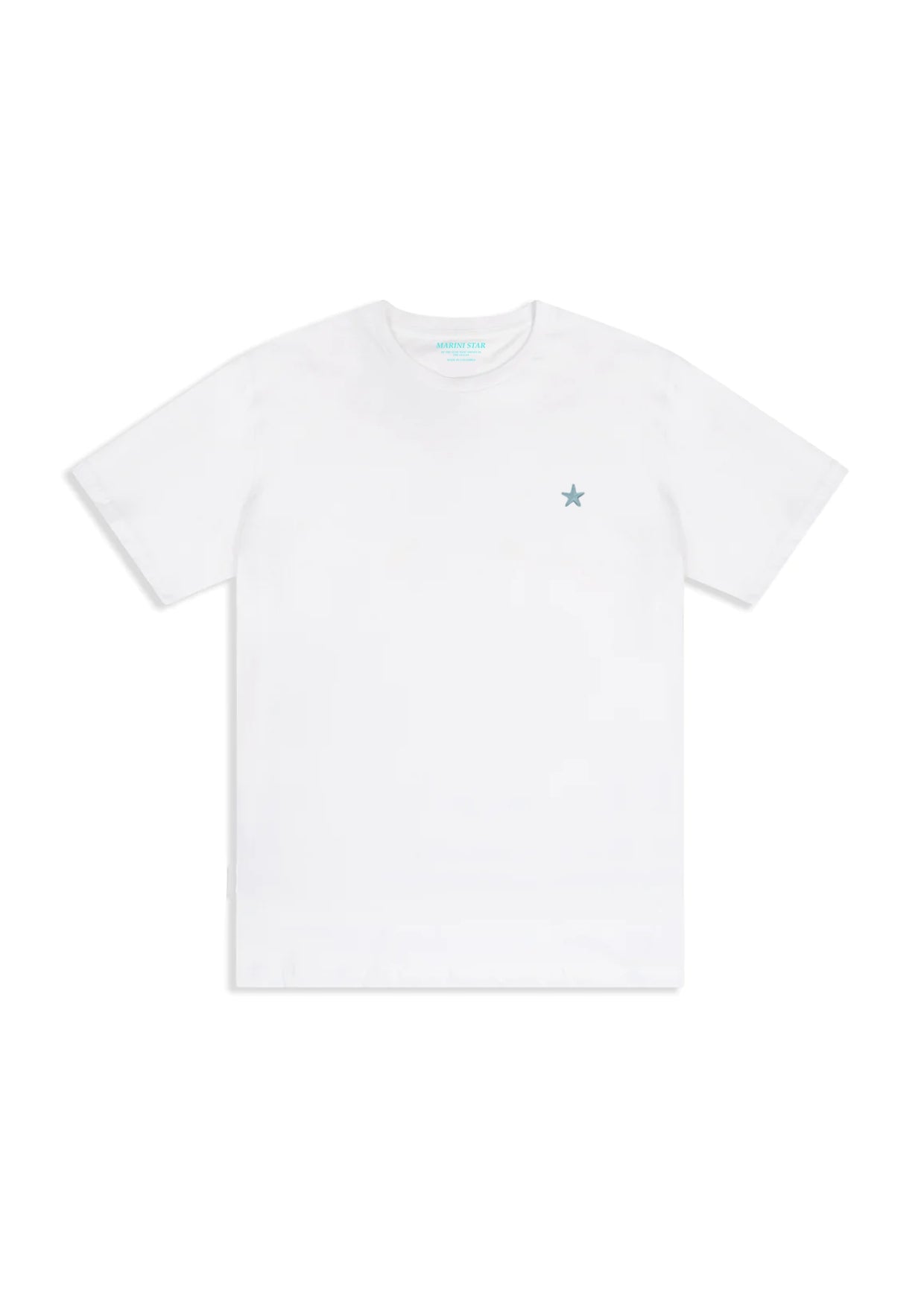 Camiseta Básica Bordada Blanca