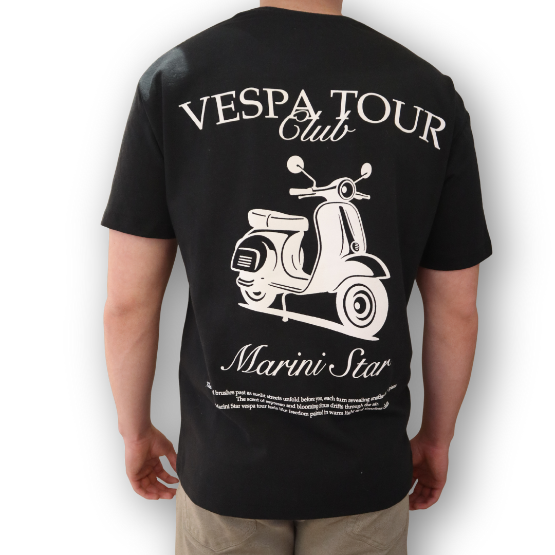 Vespa Tour Balck Shirt