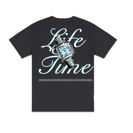 Clock Life Time Black Shirt