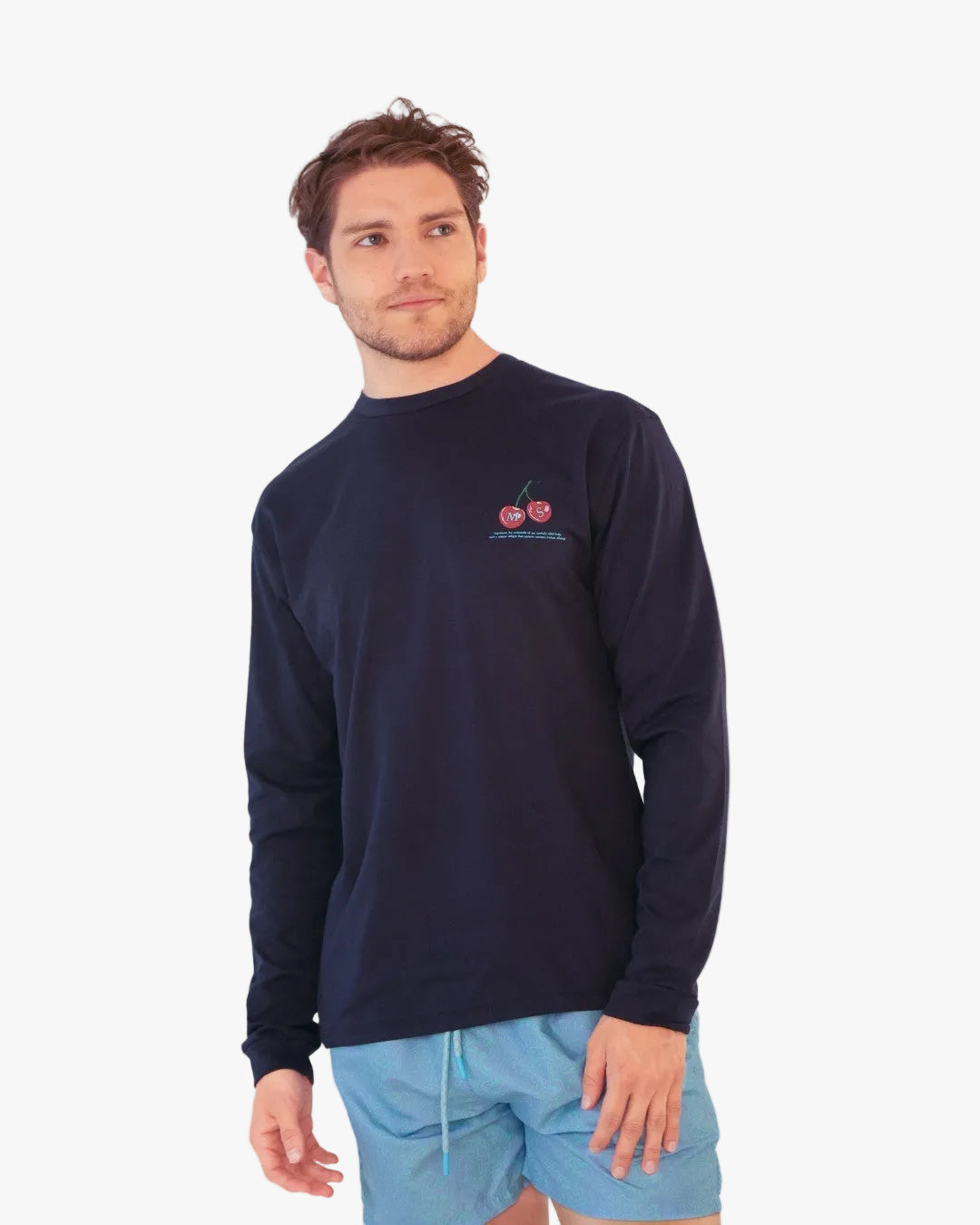Long sleeve Cherry Blue (manga larga)