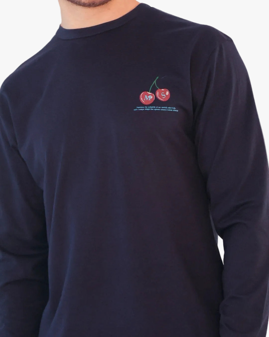 Long sleeve Cherry Blue (manga larga)