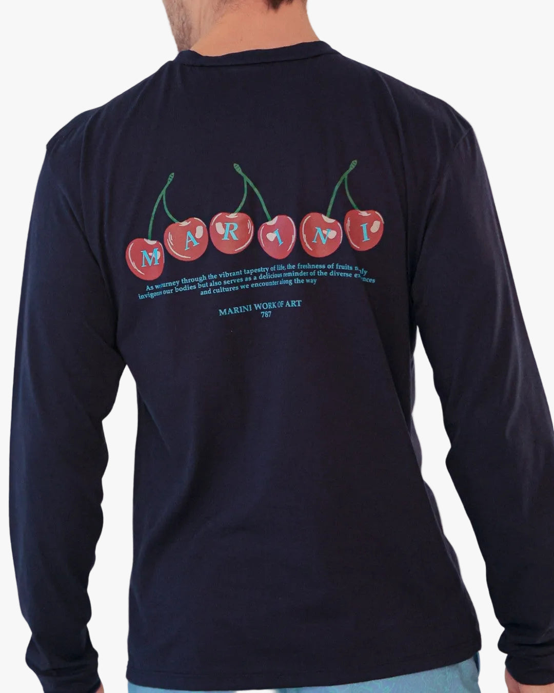 Long sleeve Cherry Blue (manga larga)
