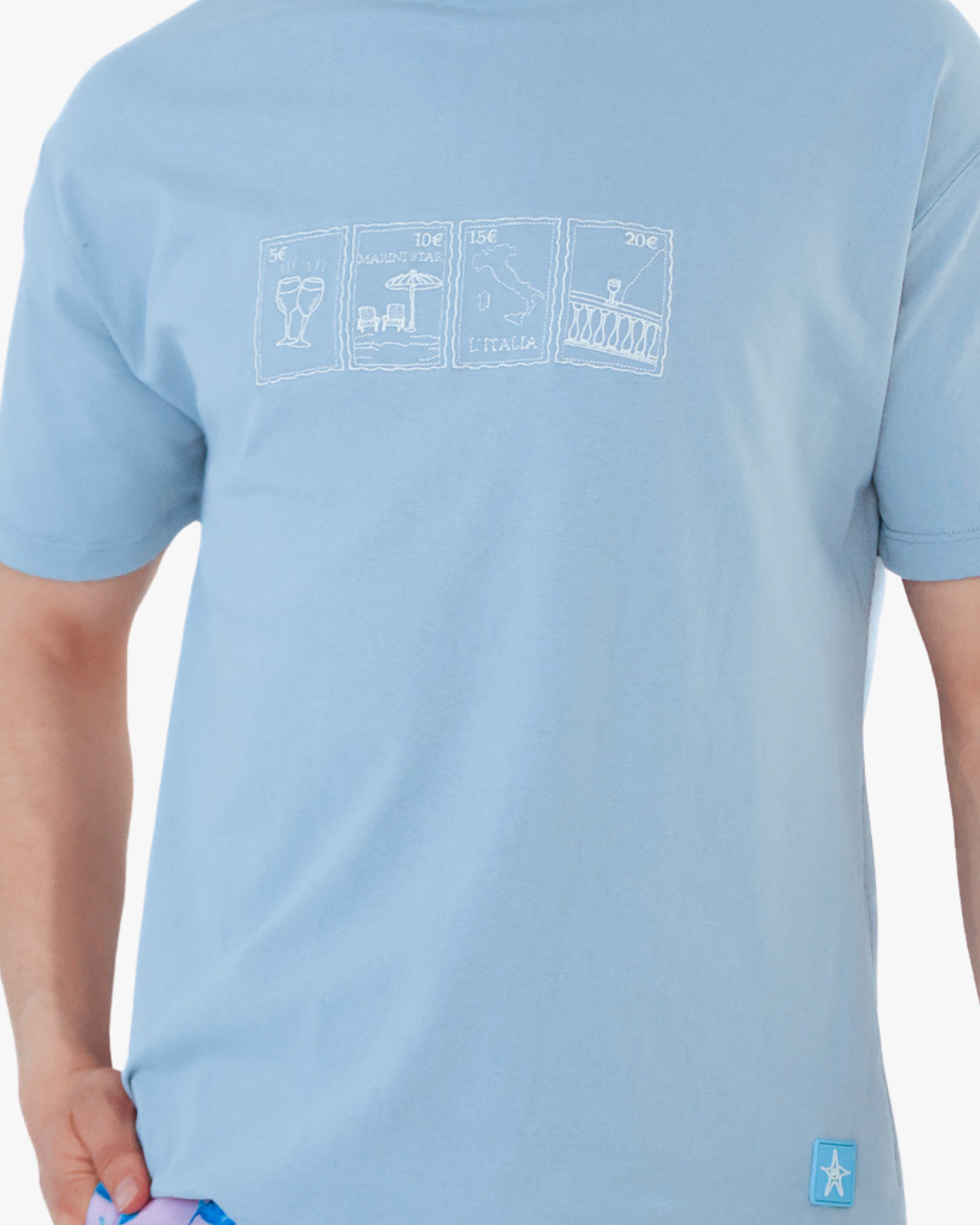 Bordada Italy Baby Blue Shirt
