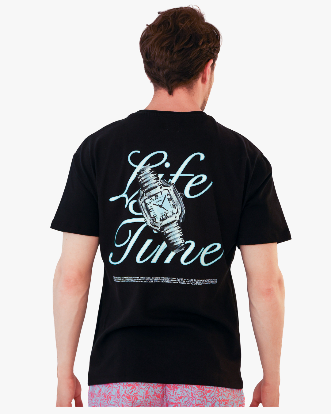 Clock Life Time Black Shirt