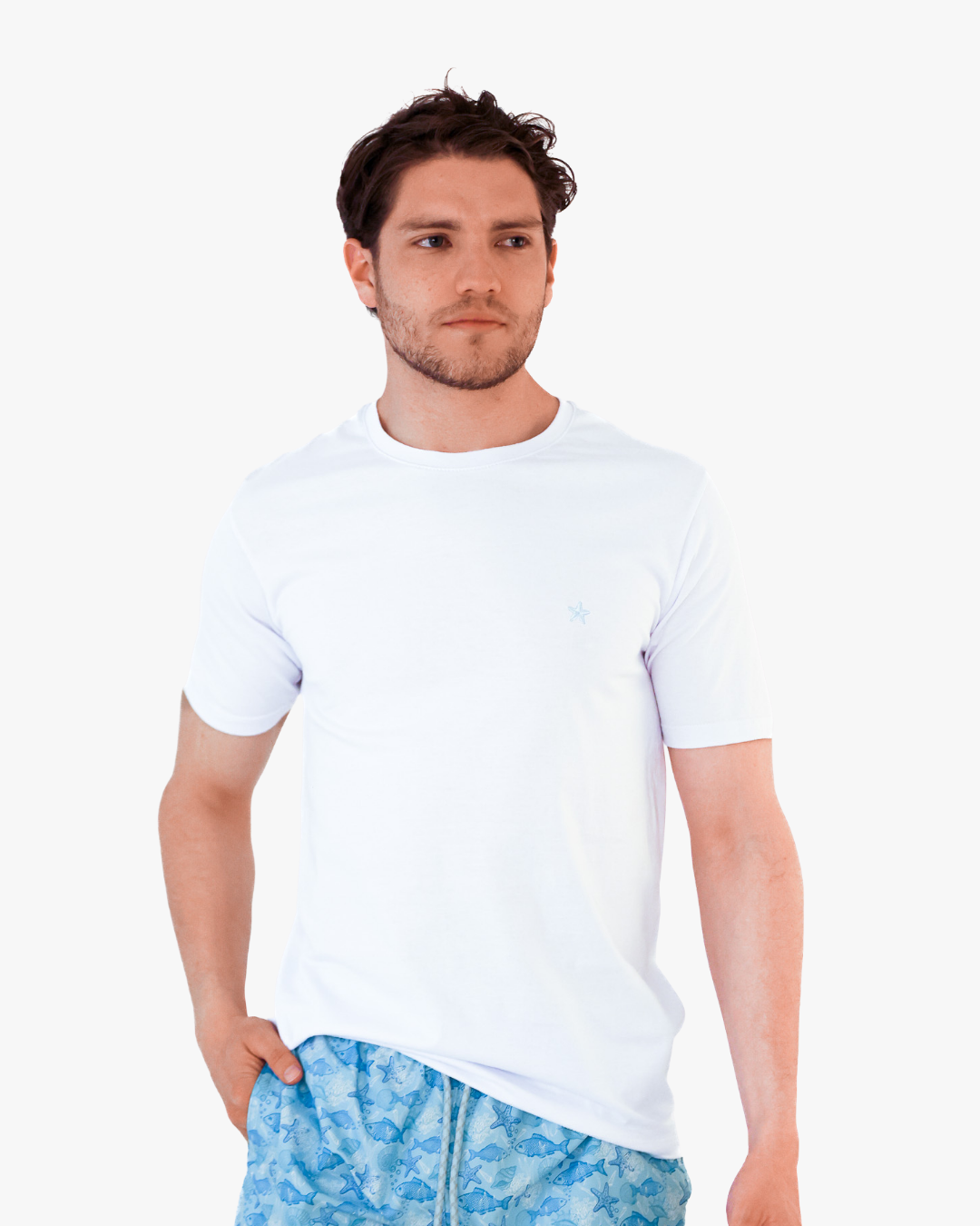 Camiseta Bordada Blanca