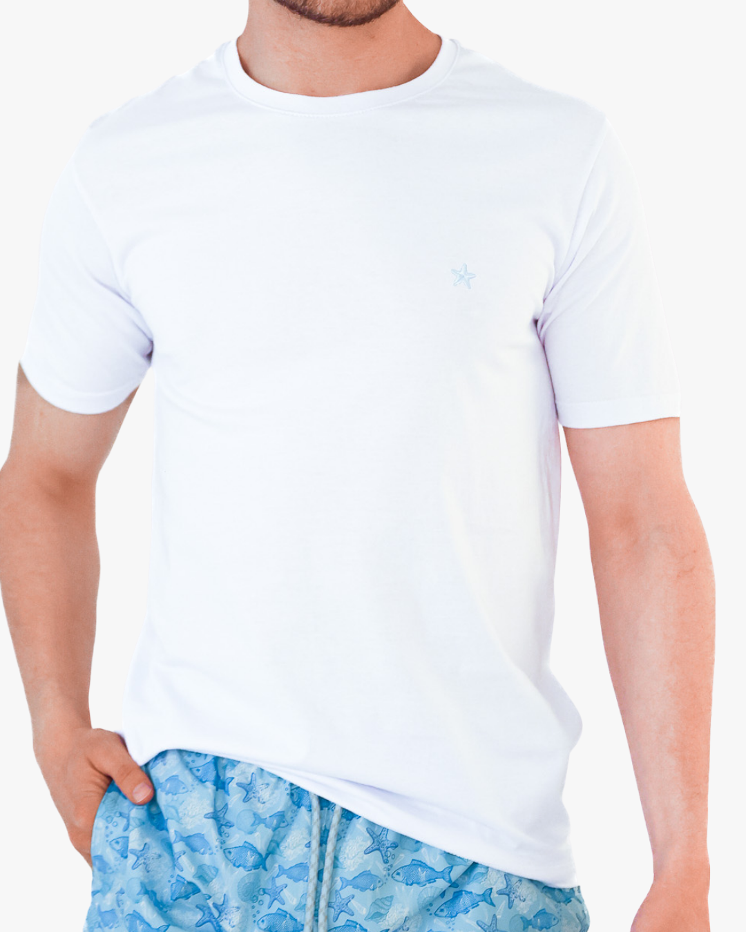 Camiseta Bordada Blanca
