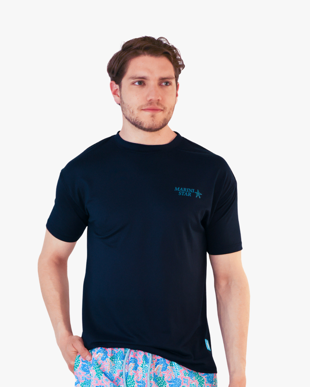 Camiseta Secado Rápido Azul Oscura