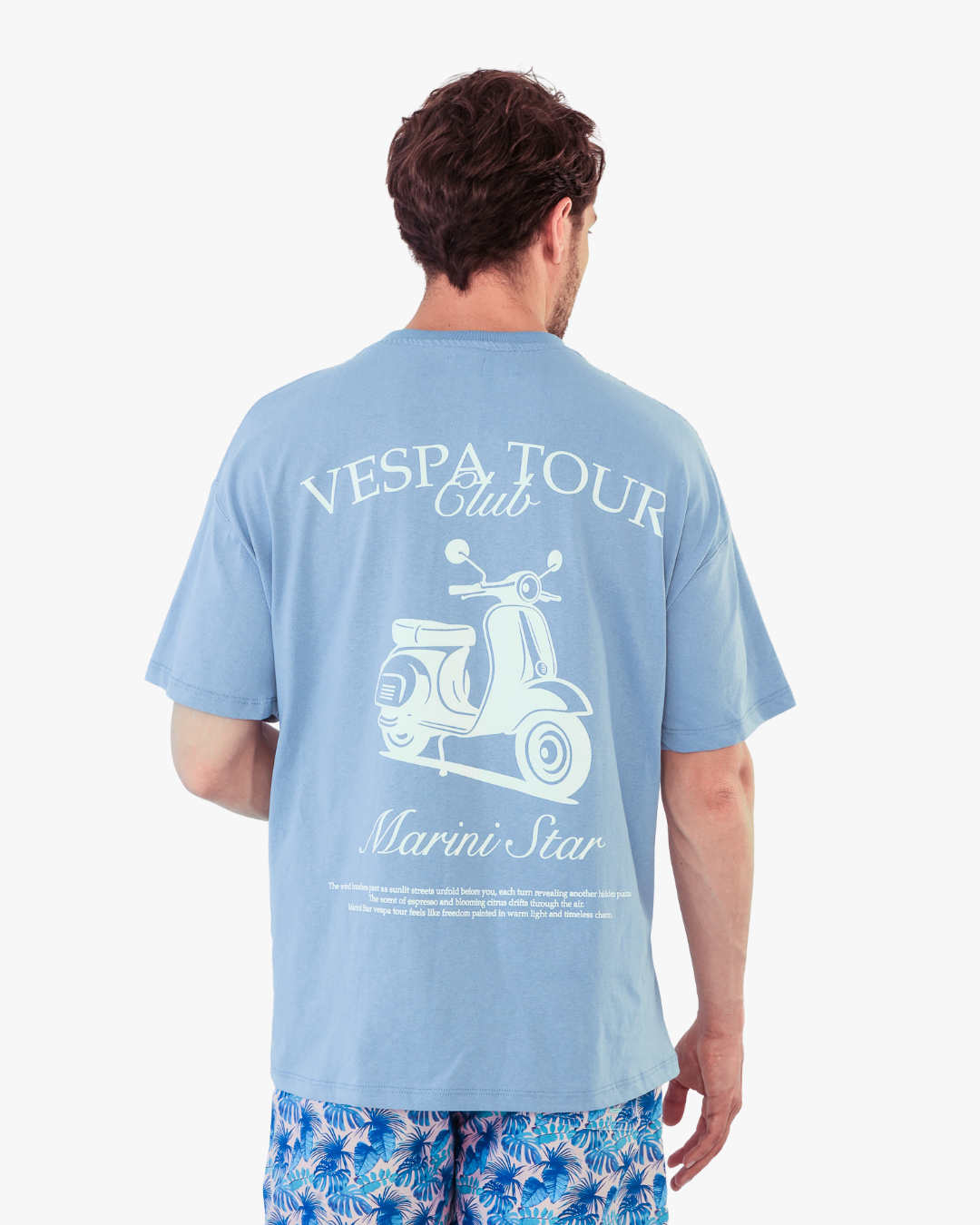 Vespa Tour Baby Blue Shirt