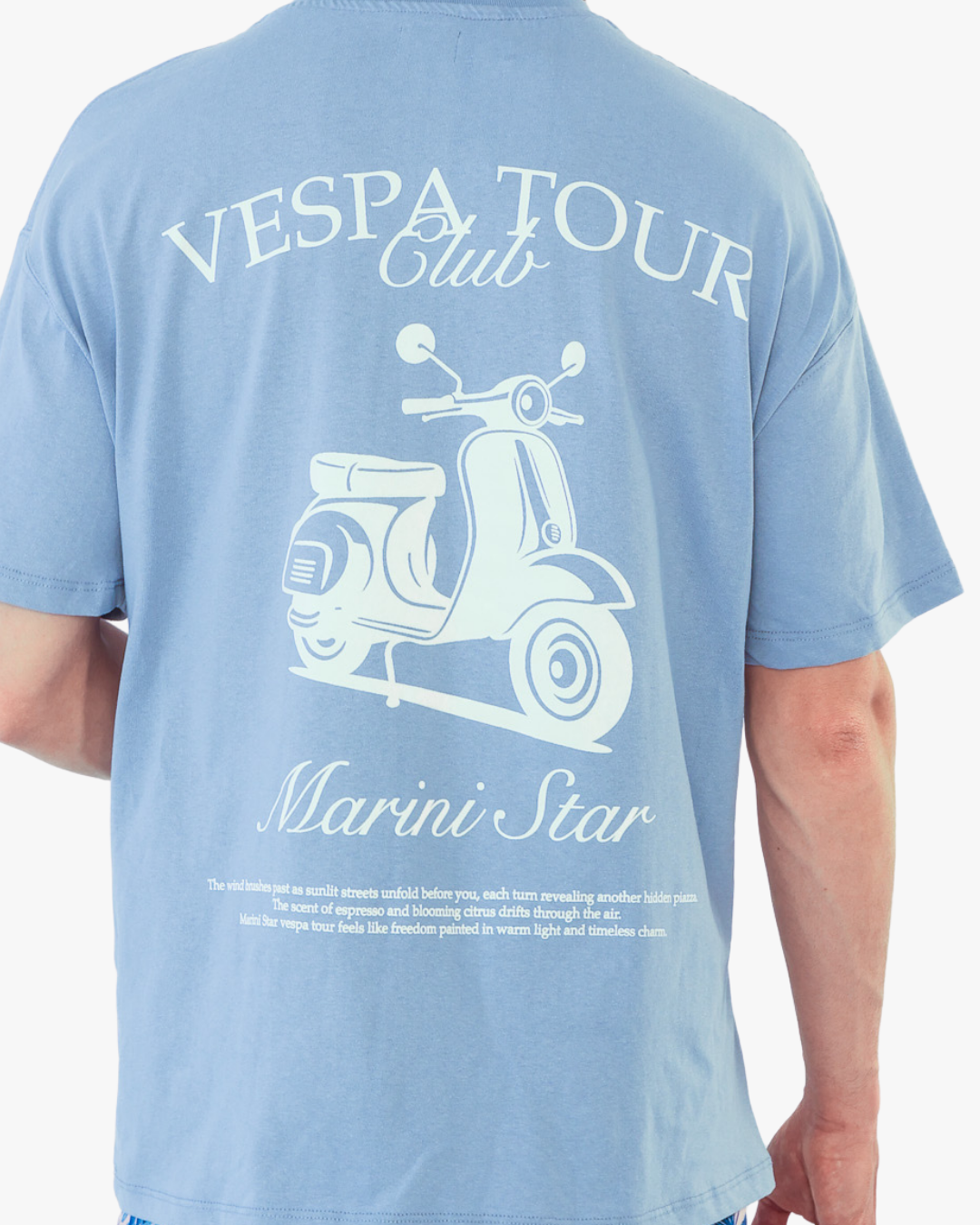 Vespa Tour Baby Blue Shirt