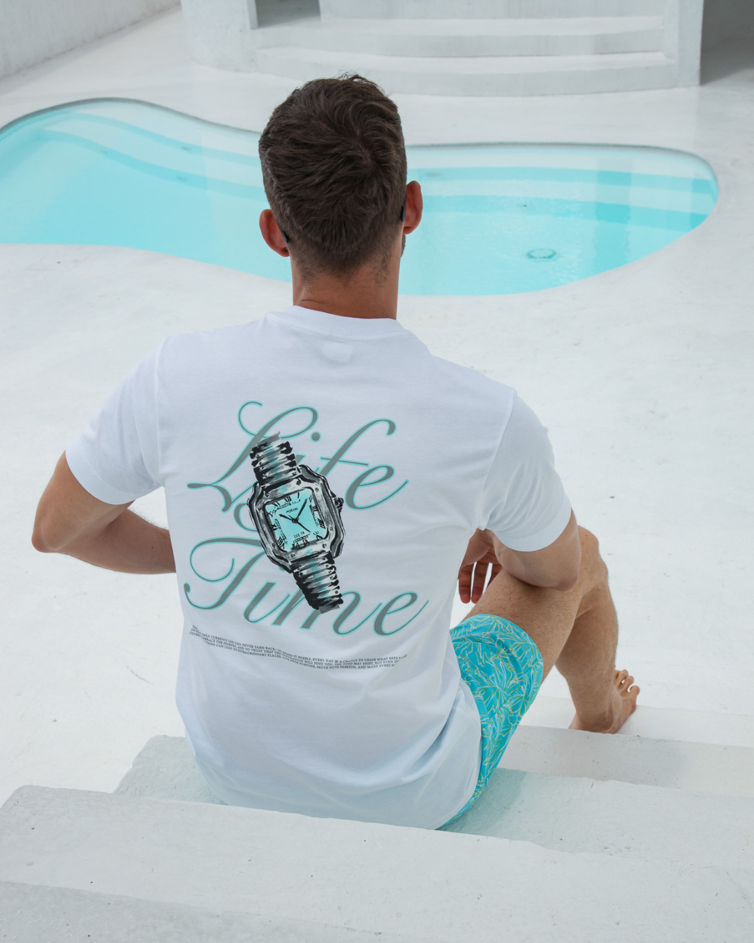 Clock Life Time White Shirt