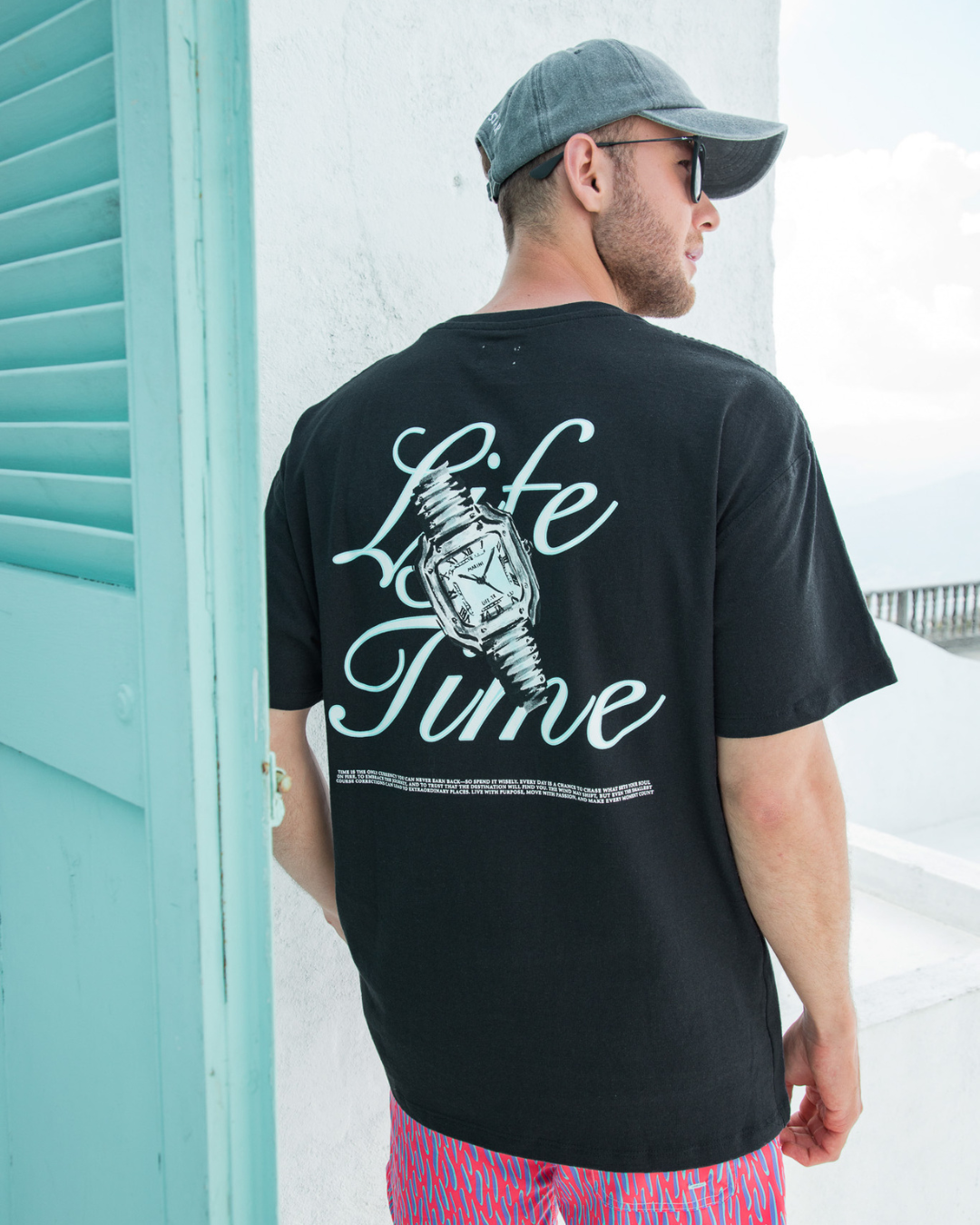 Clock Life Time Black Shirt