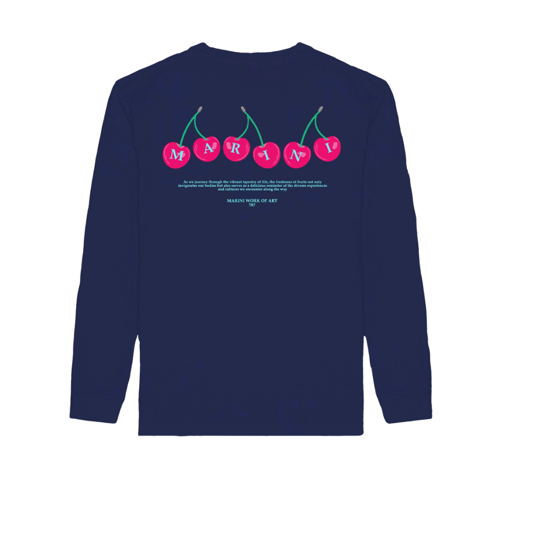 Long sleeve Cherry Blue (manga larga)