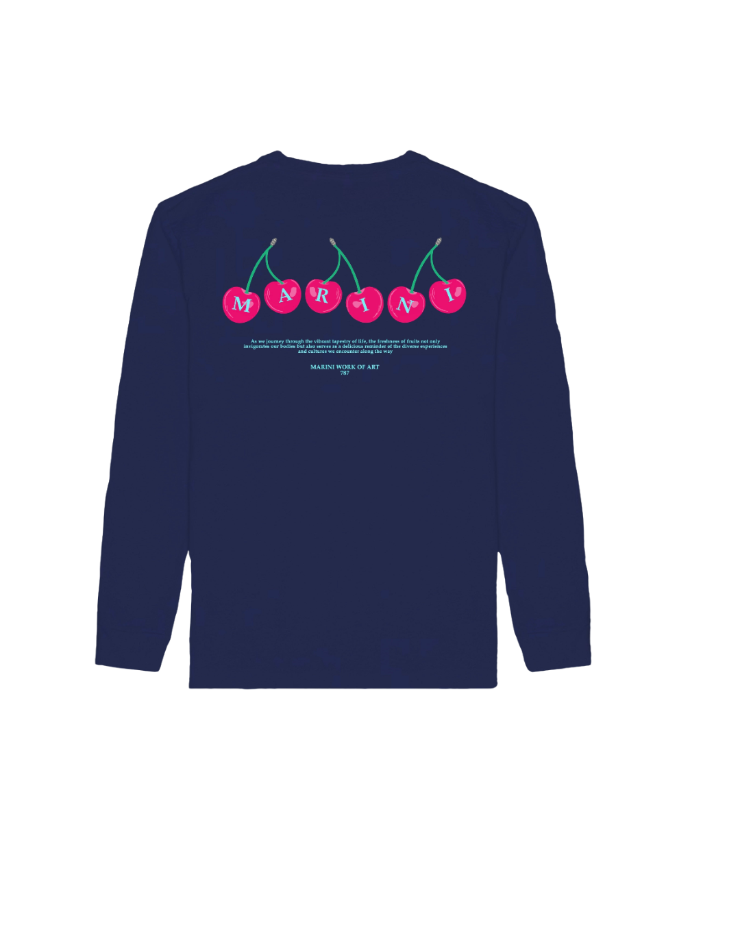 Long sleeve Cherry Blue (manga larga)
