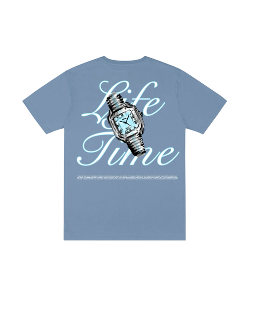 Clock Life Time Baby Blue Shirt
