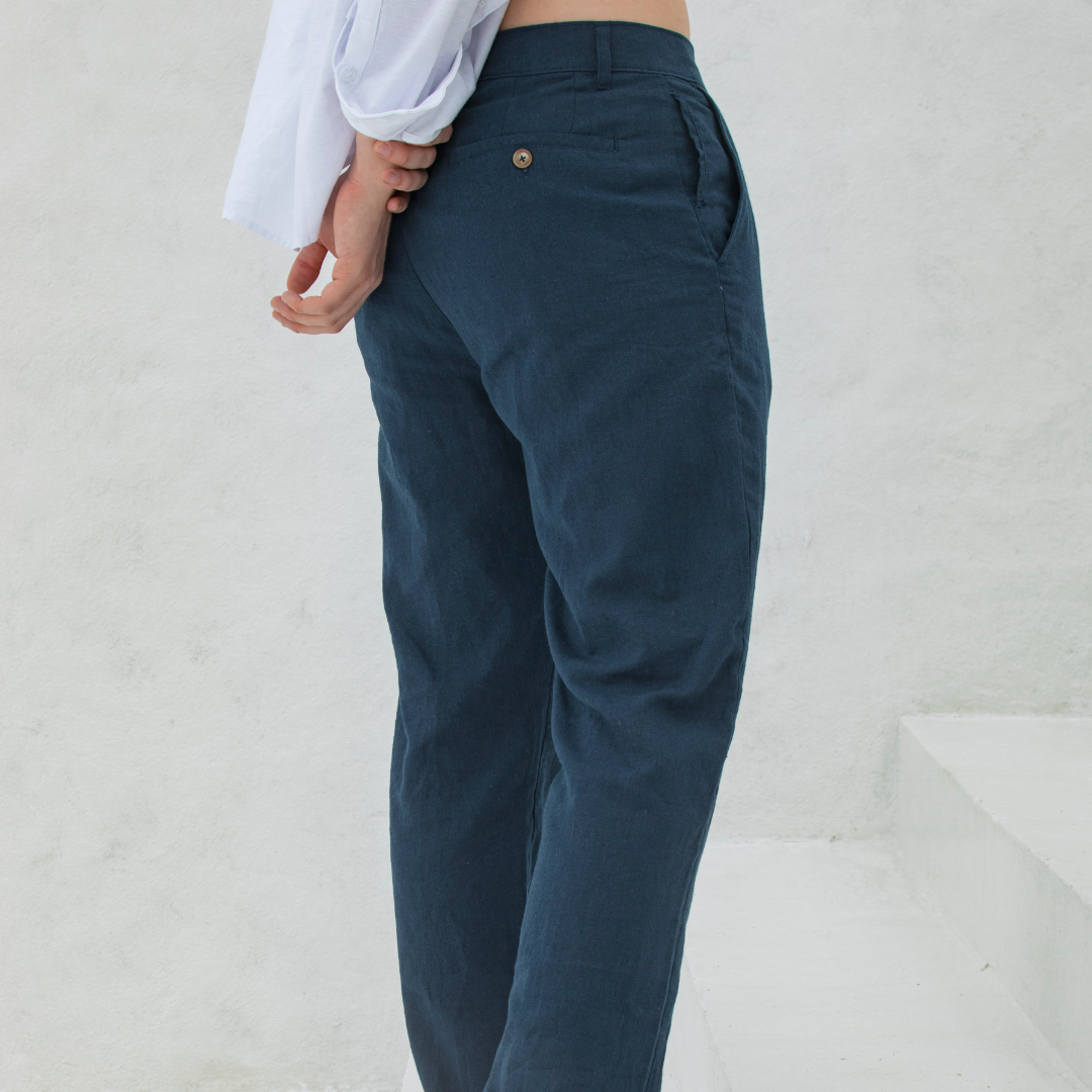 Pantalón Clásico Azul Oscuro