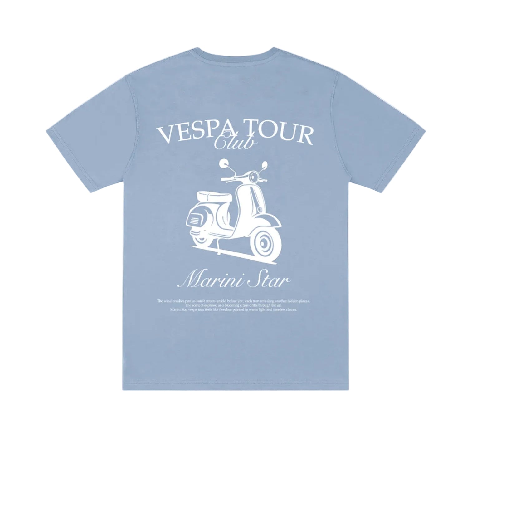 Vespa Tour Baby Blue Shirt