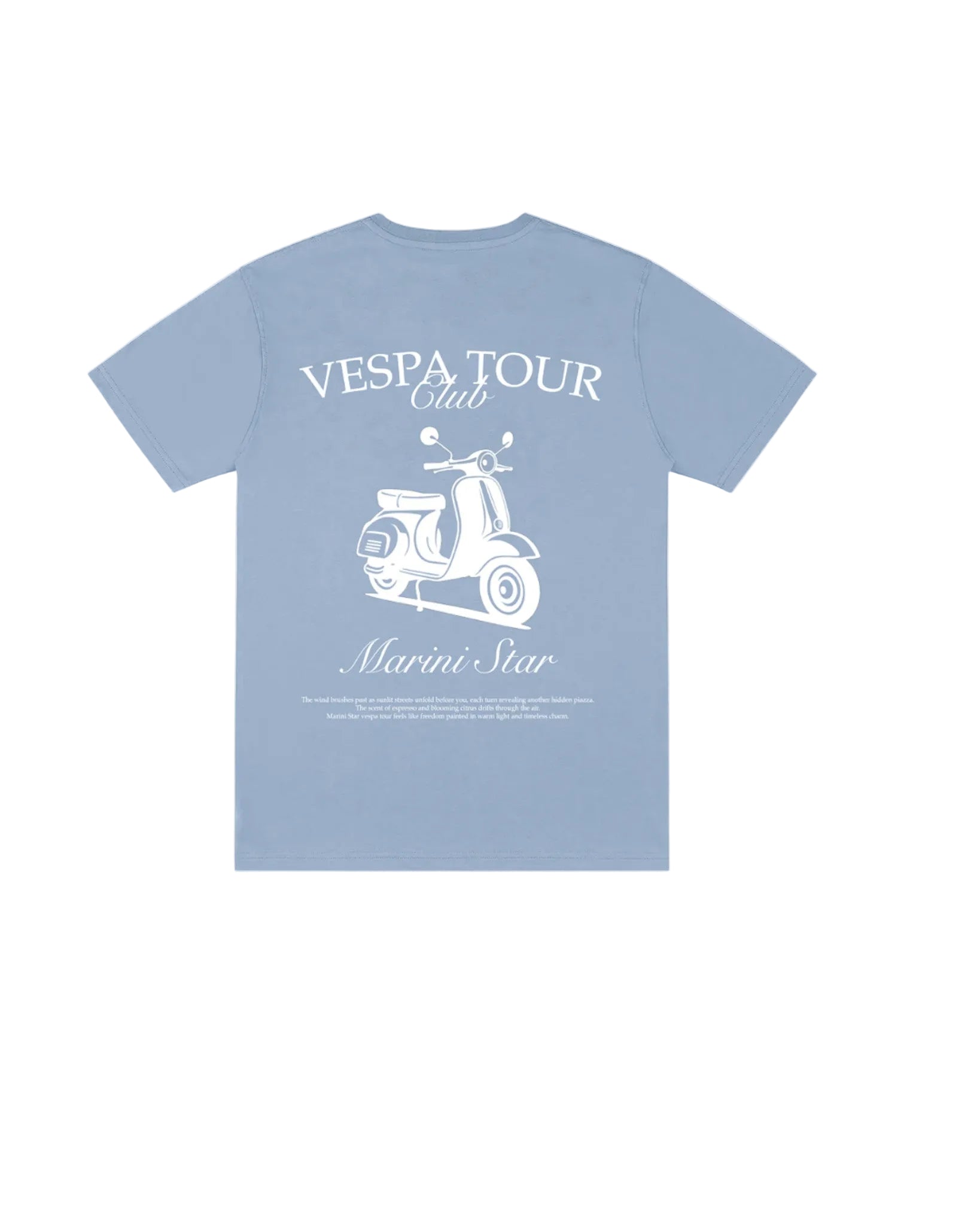 Vespa Tour Baby Blue Shirt