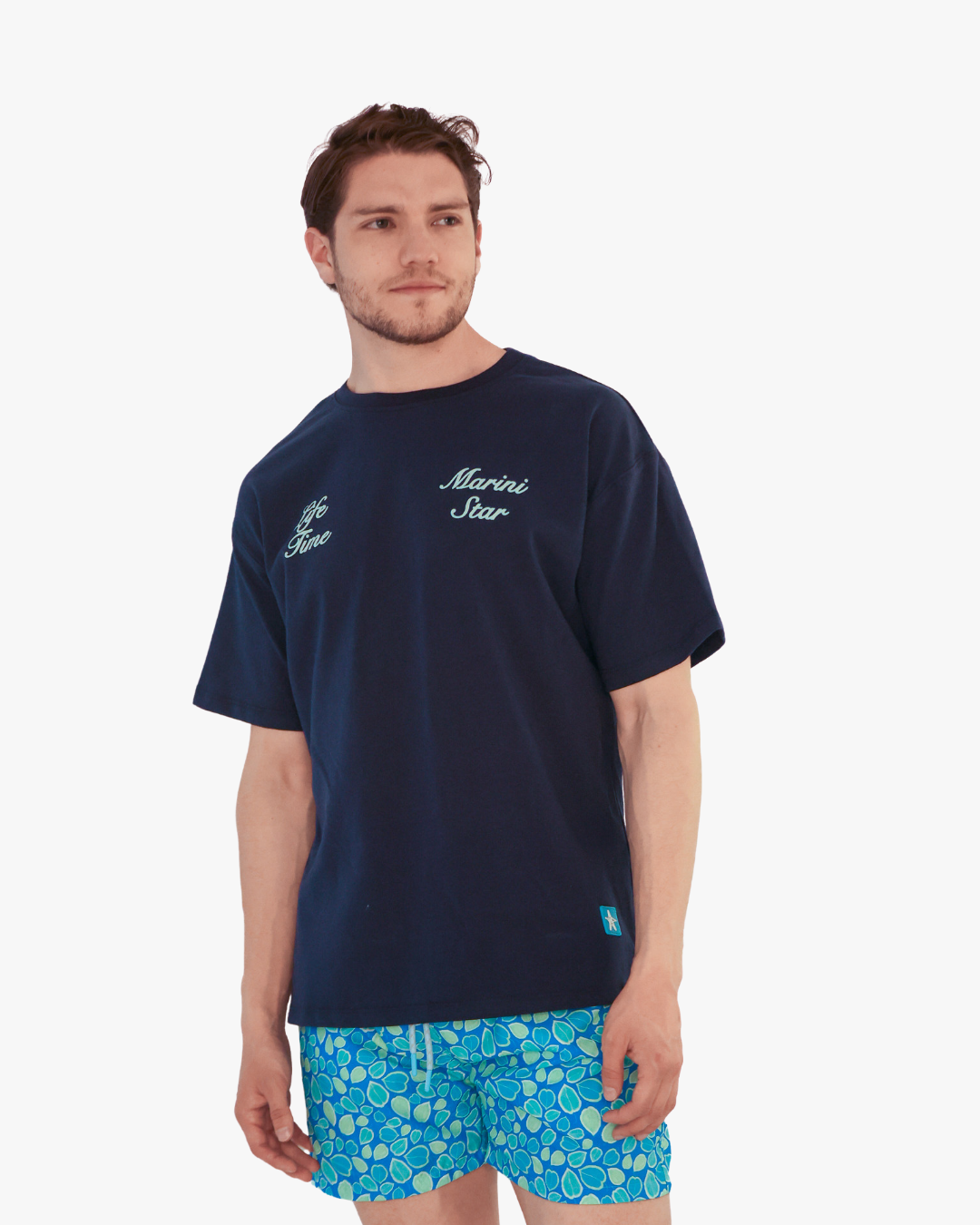 Clock Life Time Blue Shirt