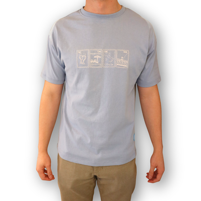 Bordada Italy Baby Blue Shirt