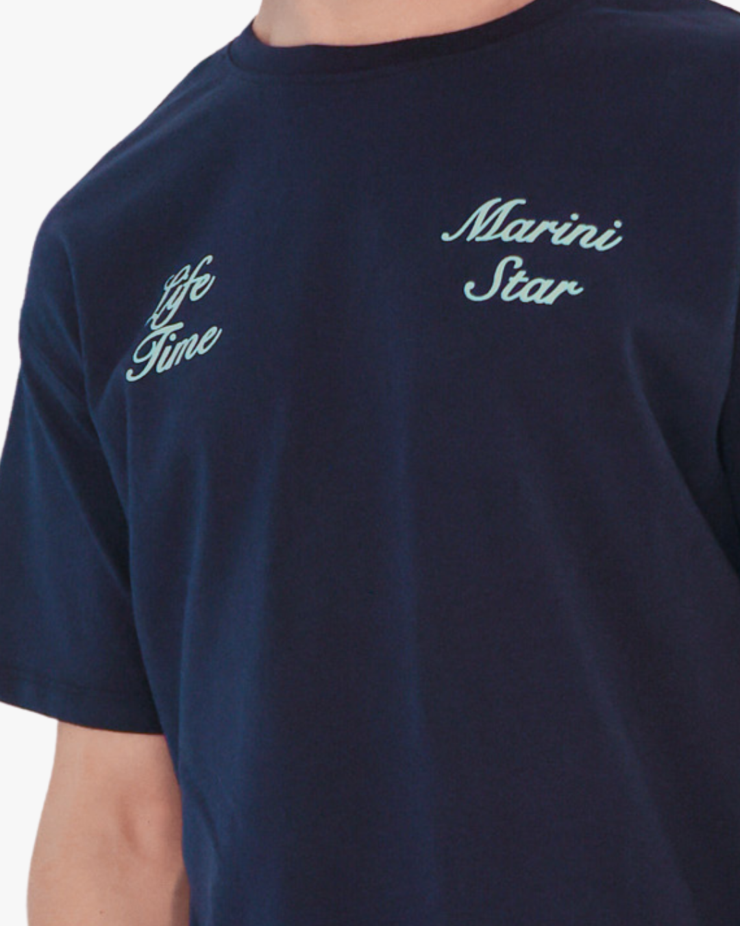 Clock Life Time Blue Shirt