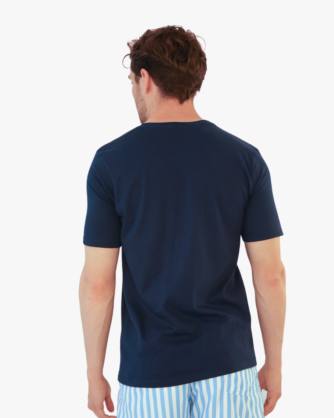 Camiseta Bordada Azul Oscura
