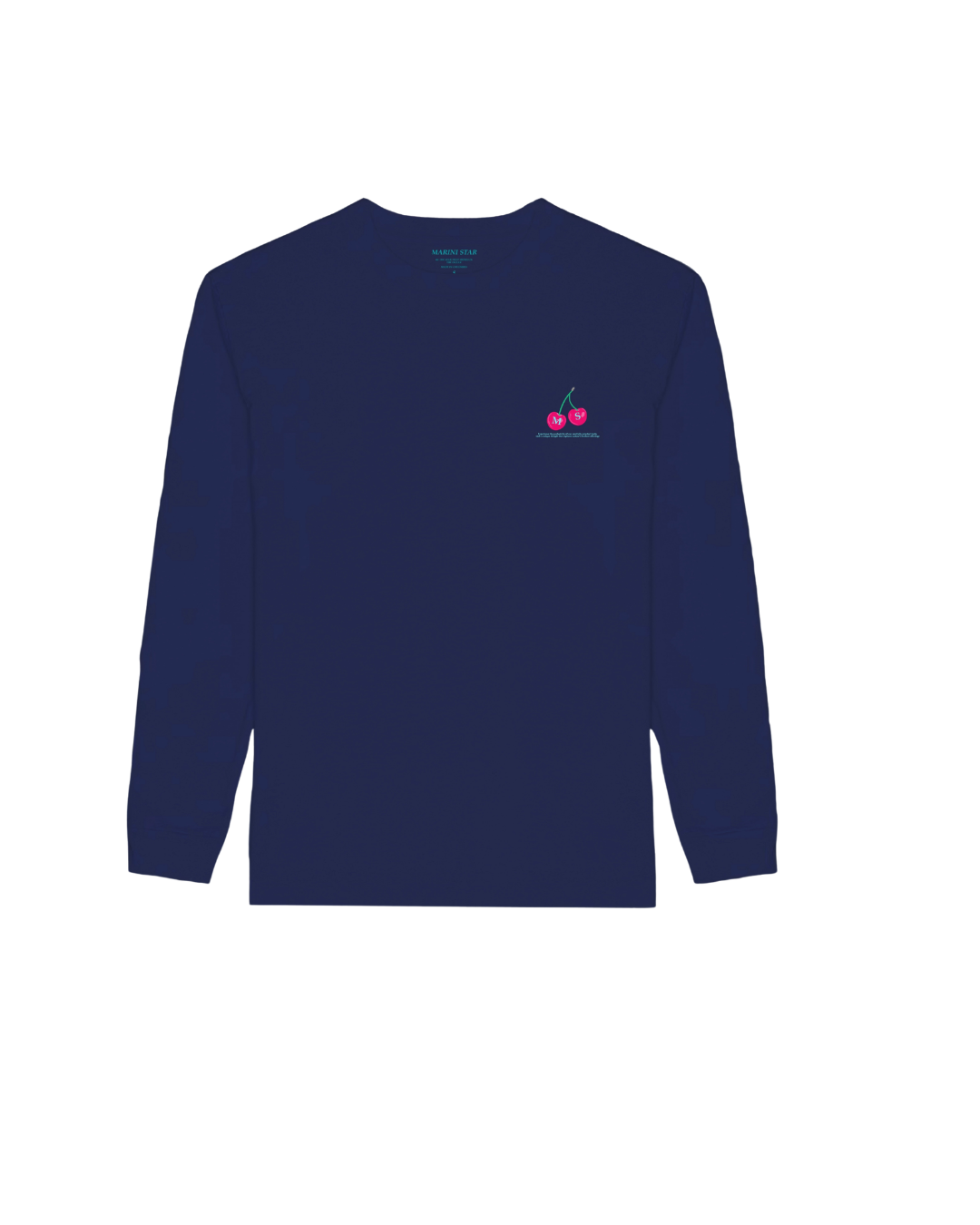 Long sleeve Cherry Blue (manga larga)