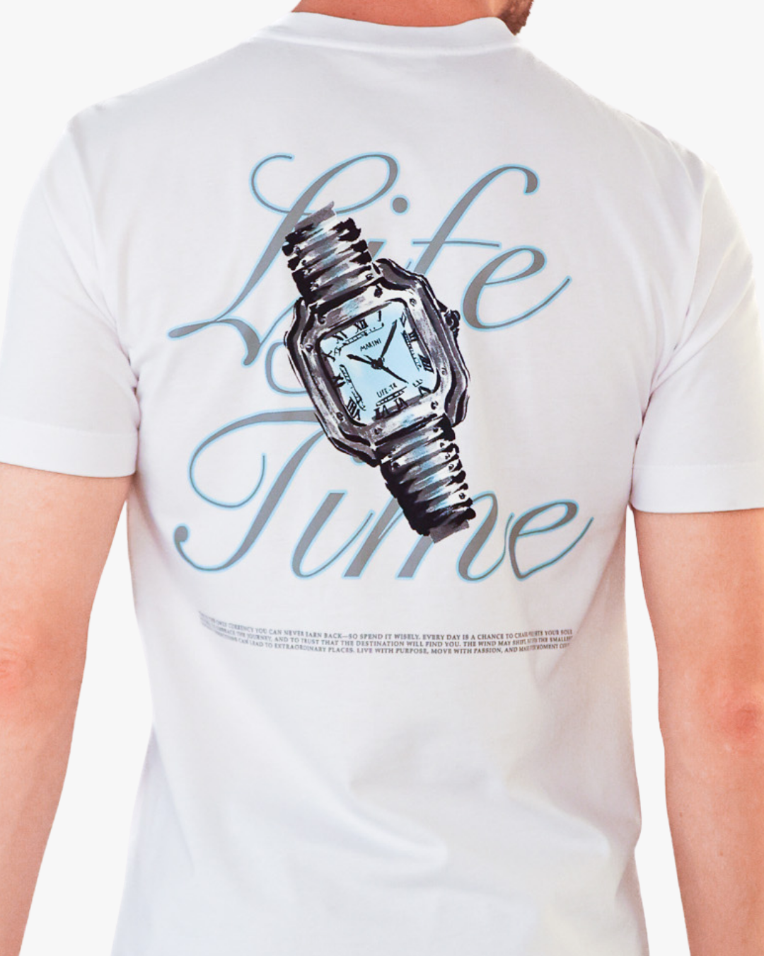 Clock Life Time White Shirt