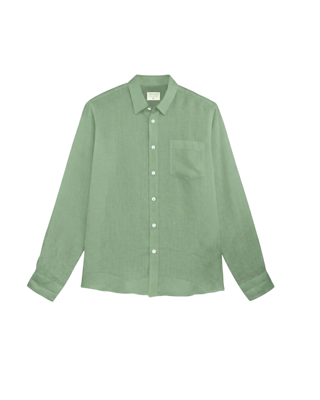 Camisa Lino Verde Pistacho 100% Lino