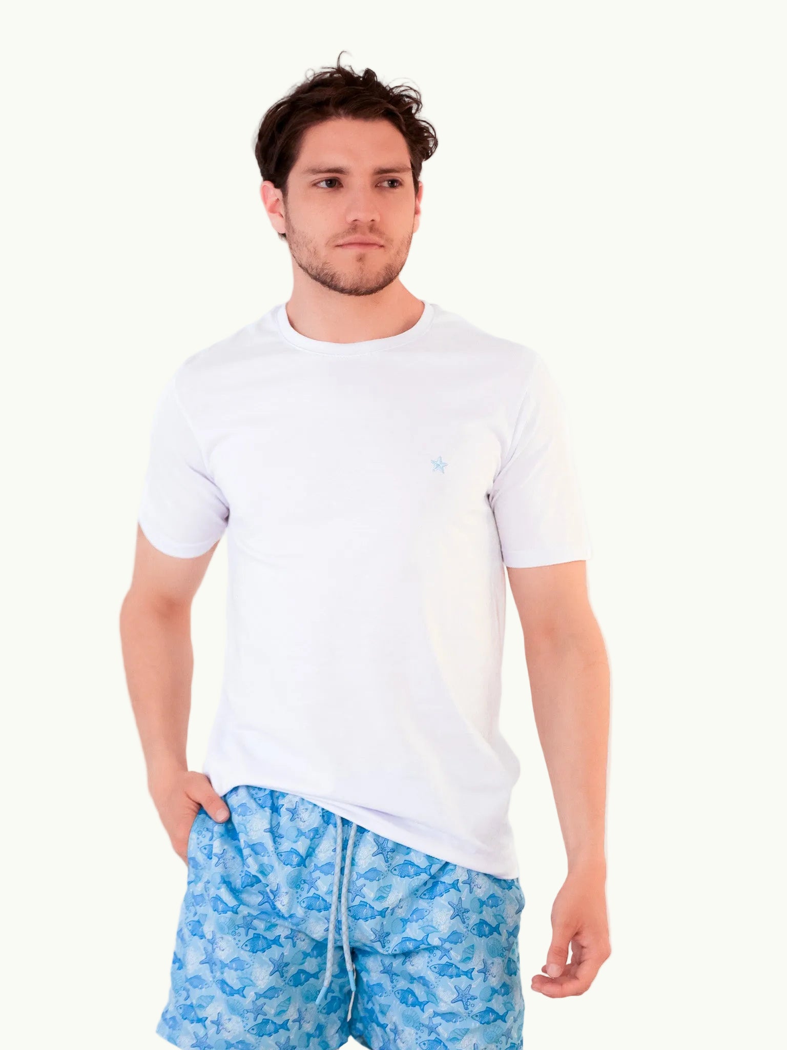 Camiseta Bordada Blanca