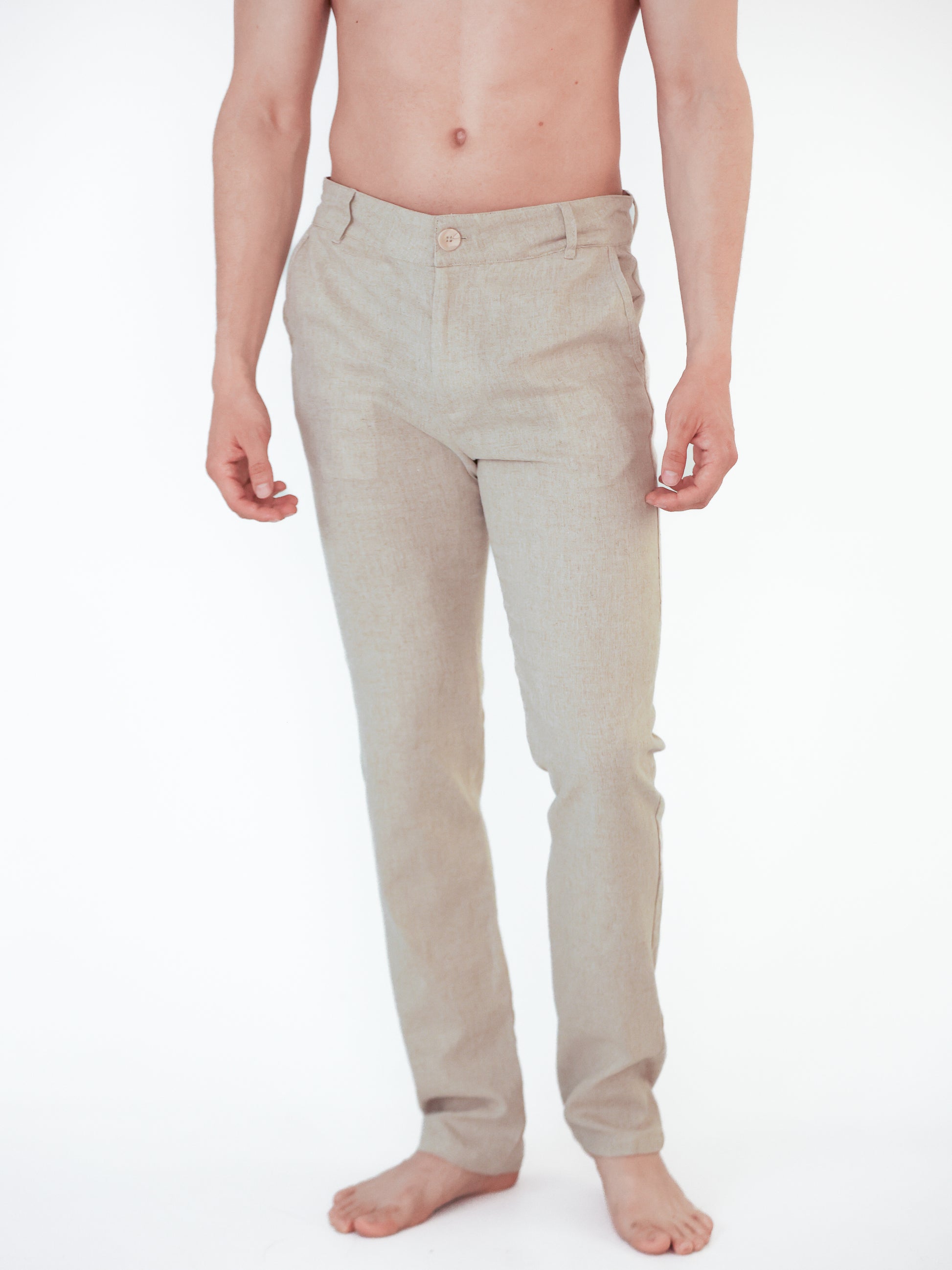 Pantalón Clásico Beige