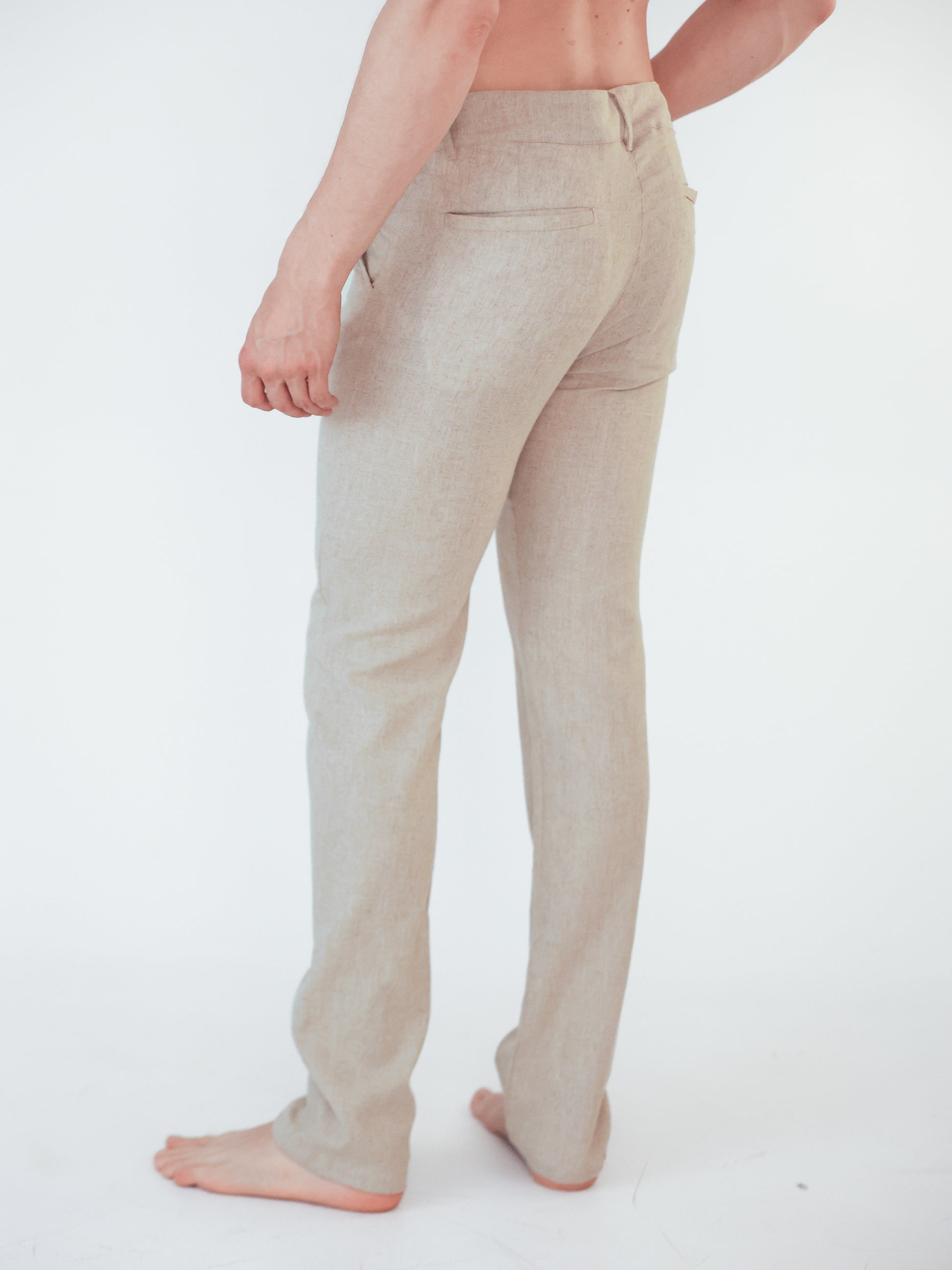 Pantalón Clásico Beige
