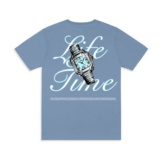 Clock Life Time Baby Blue Shirt