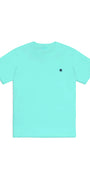 Camiseta Bordada Azul Aguamarina Niños