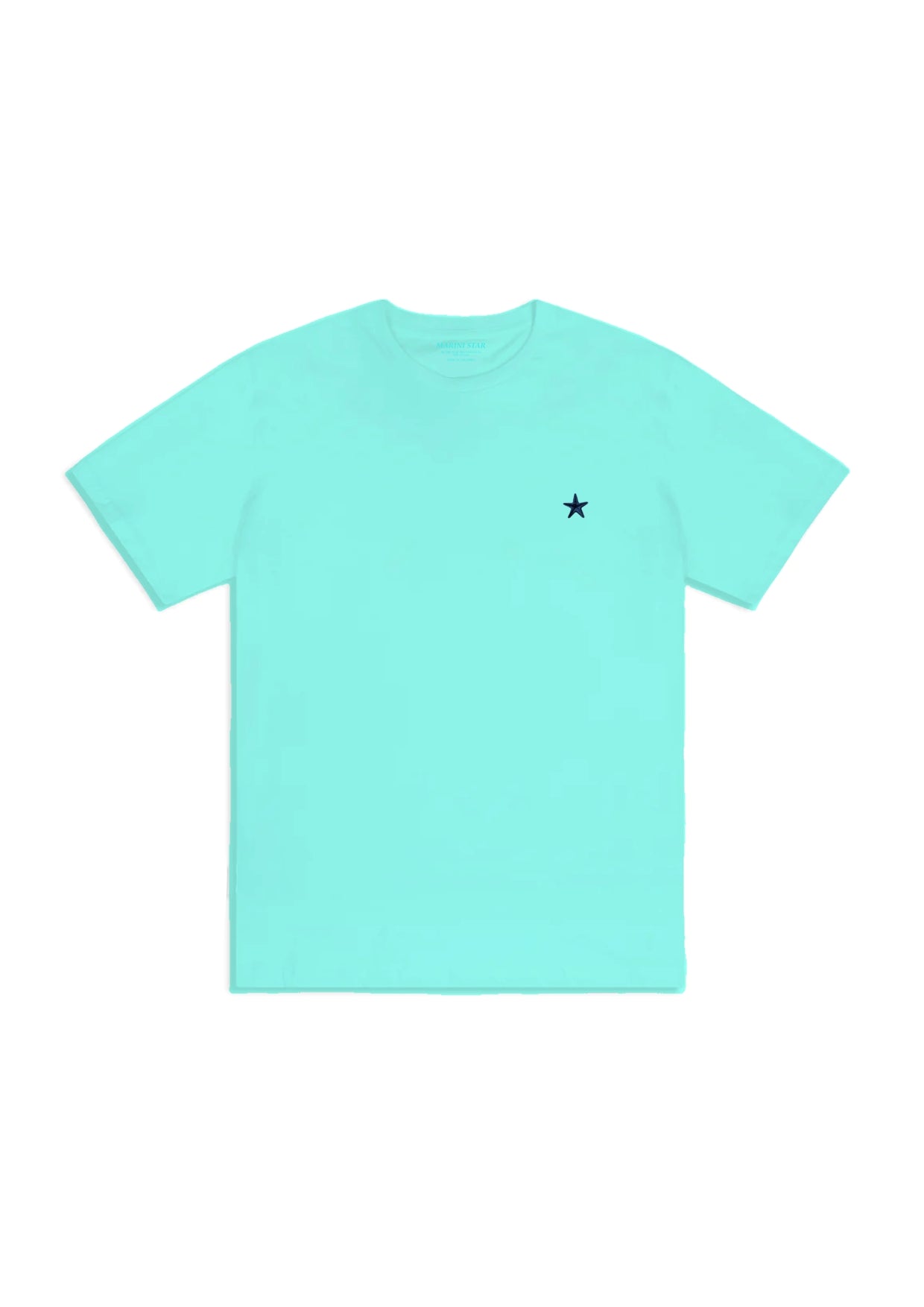 Camiseta Bordada Azul Aguamarina Niños