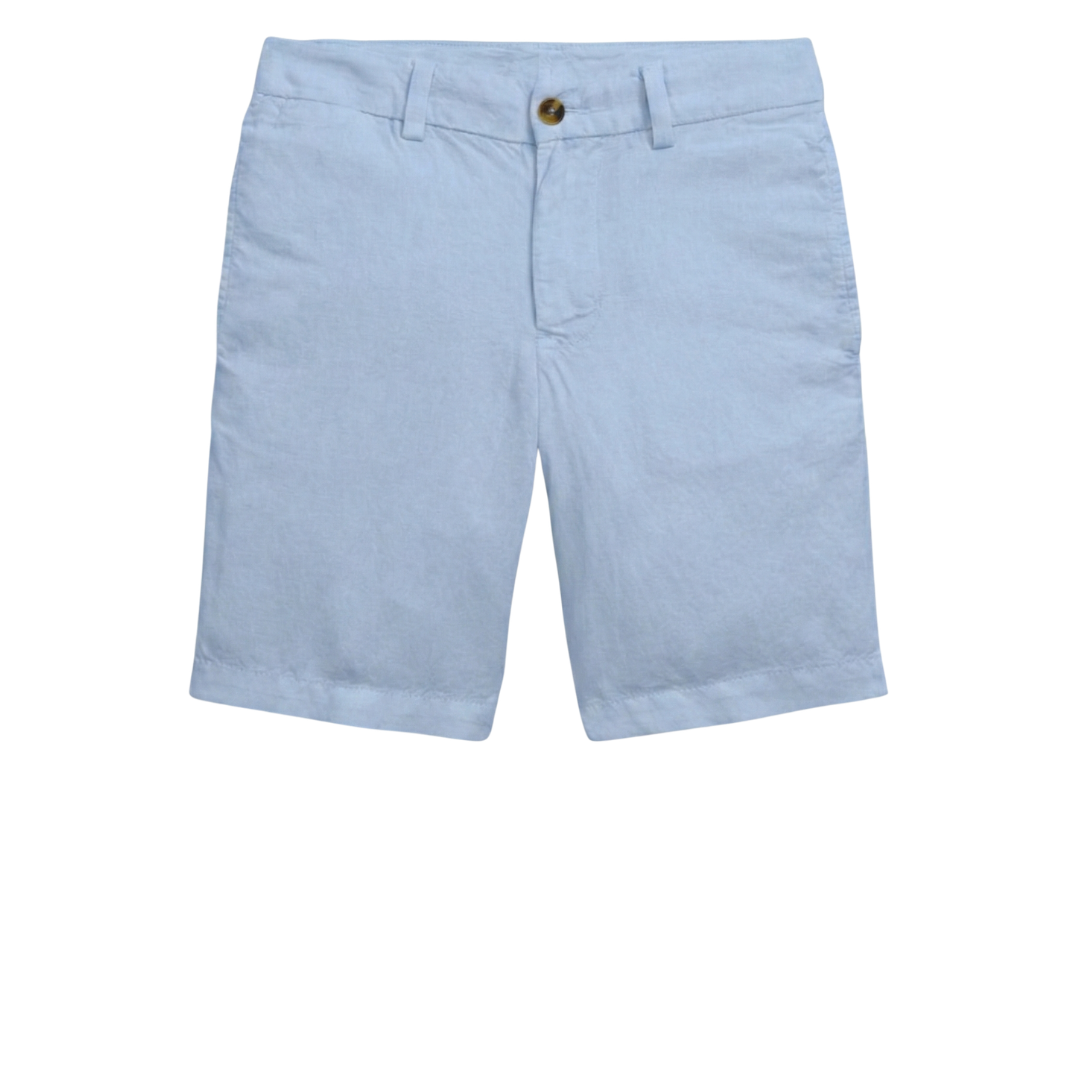 Bermuda Lino Azul Claro