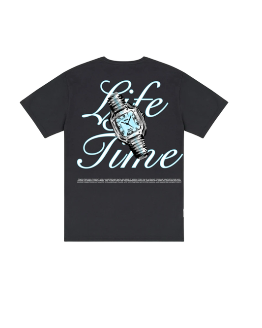 Clock Life Time Black Shirt